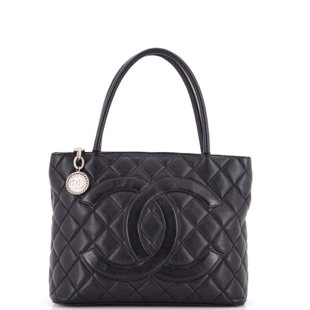 Chanel Medallion Tote Quilted Caviar